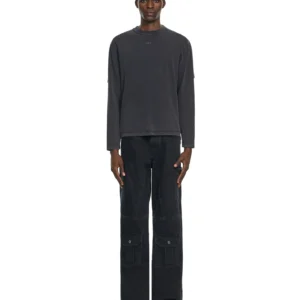 Off White Swimming Face Long Sleeve T-Shirt