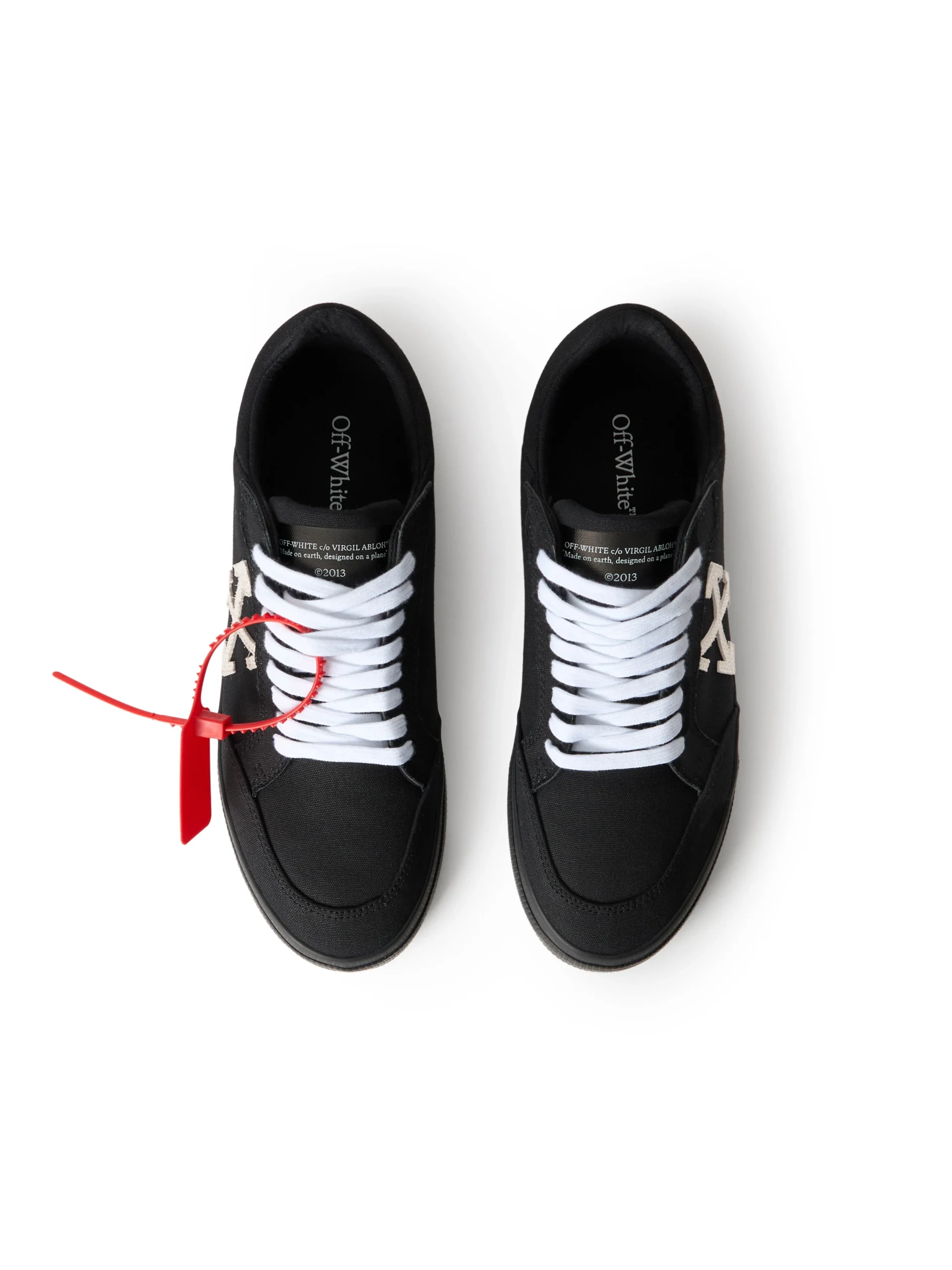 Off White Vulcanized Low Sneakers - Image 3