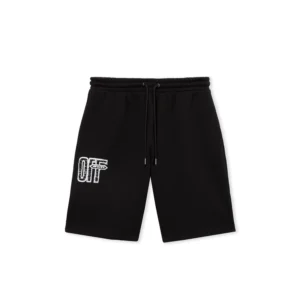 Off White Motion Arrow Skate Sweat Shorts - Image 2