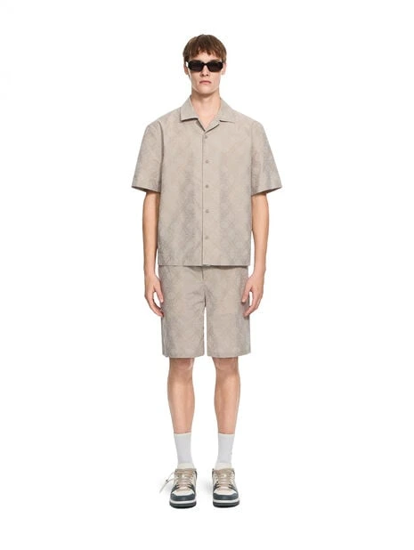 Off White Arrow Monogram Bowling Shirt