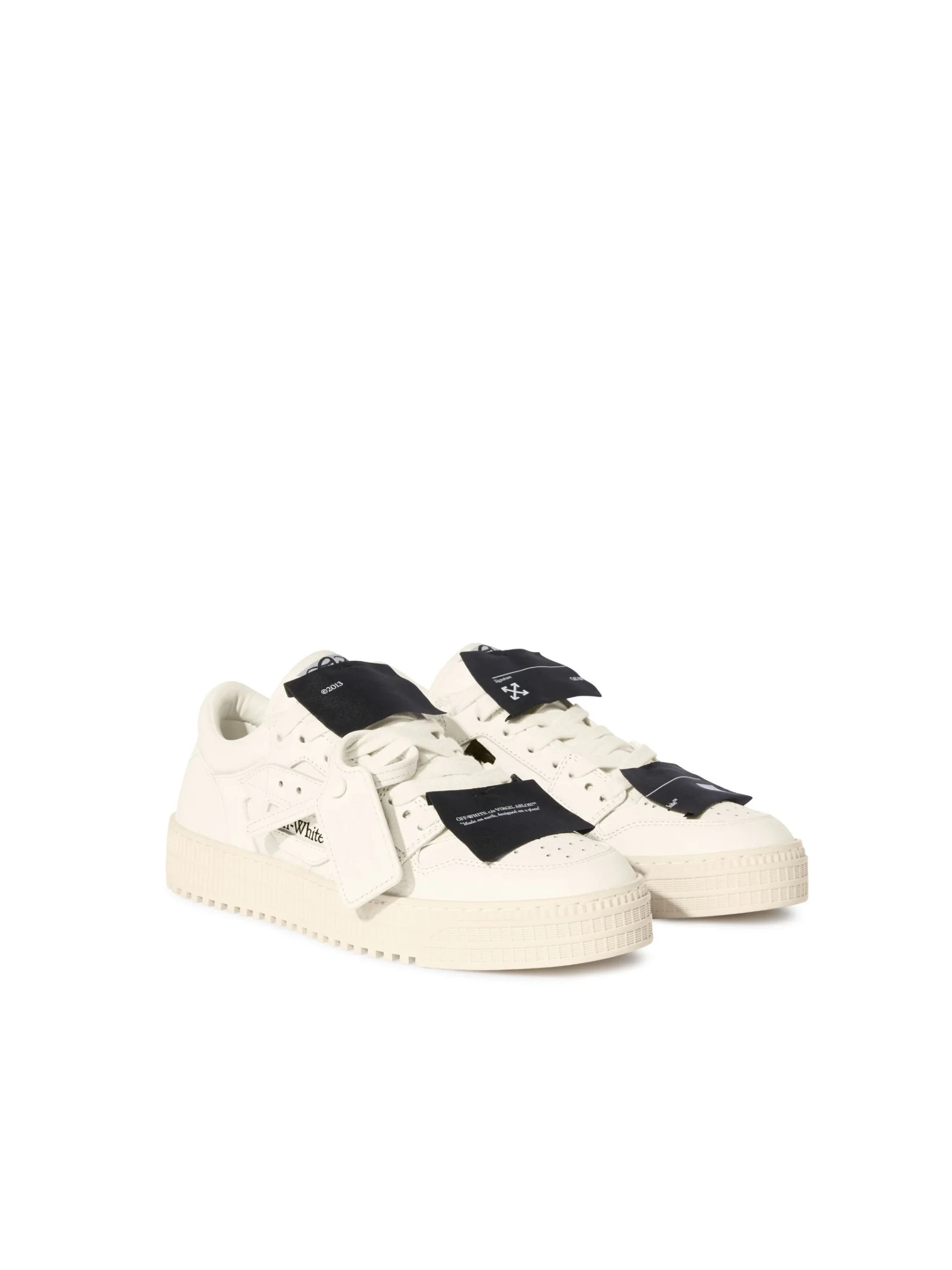 Off White 3.0 Court Low Top Sneakers - Image 2