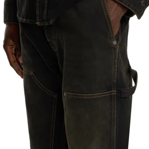 Off White Half Arrow Flare Carpenter Jeans - Image 3