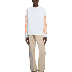 Off White Big Bookish Cotton Gabardine Cargo Pants