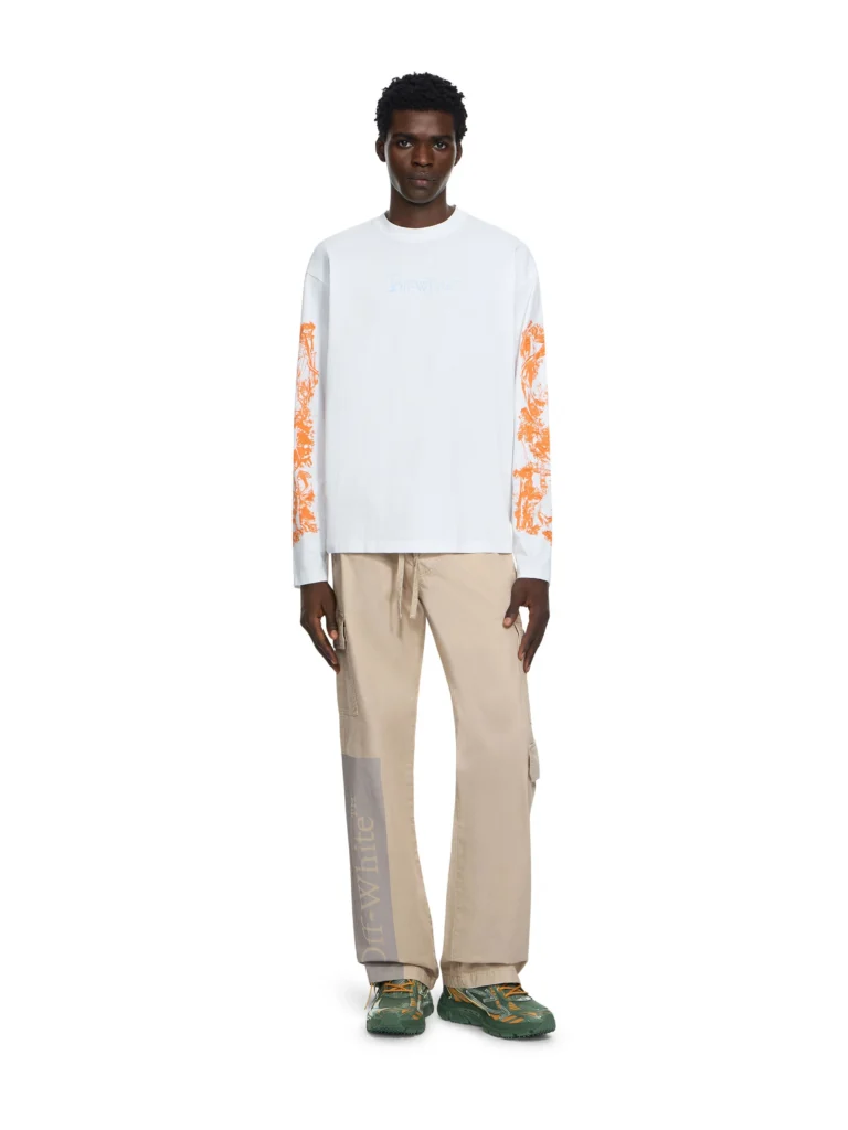 Off White Big Bookish Cotton Gabardine Cargo Pants