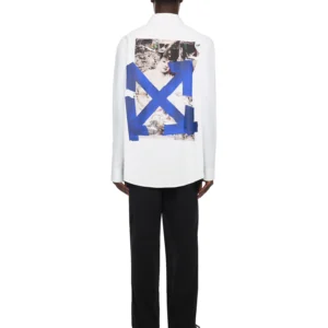 Off White Bacco Arrow Poplin Overshirt - Image 3
