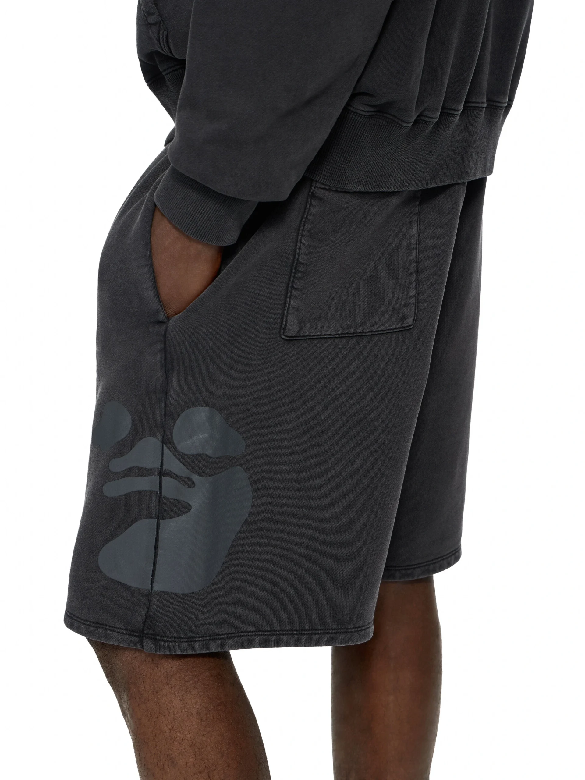 Off White Swimming Face Skate Shorts - Image 3