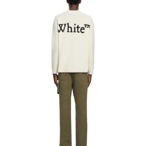 Off White Bookish Shared Knit Crewneck - Image 2