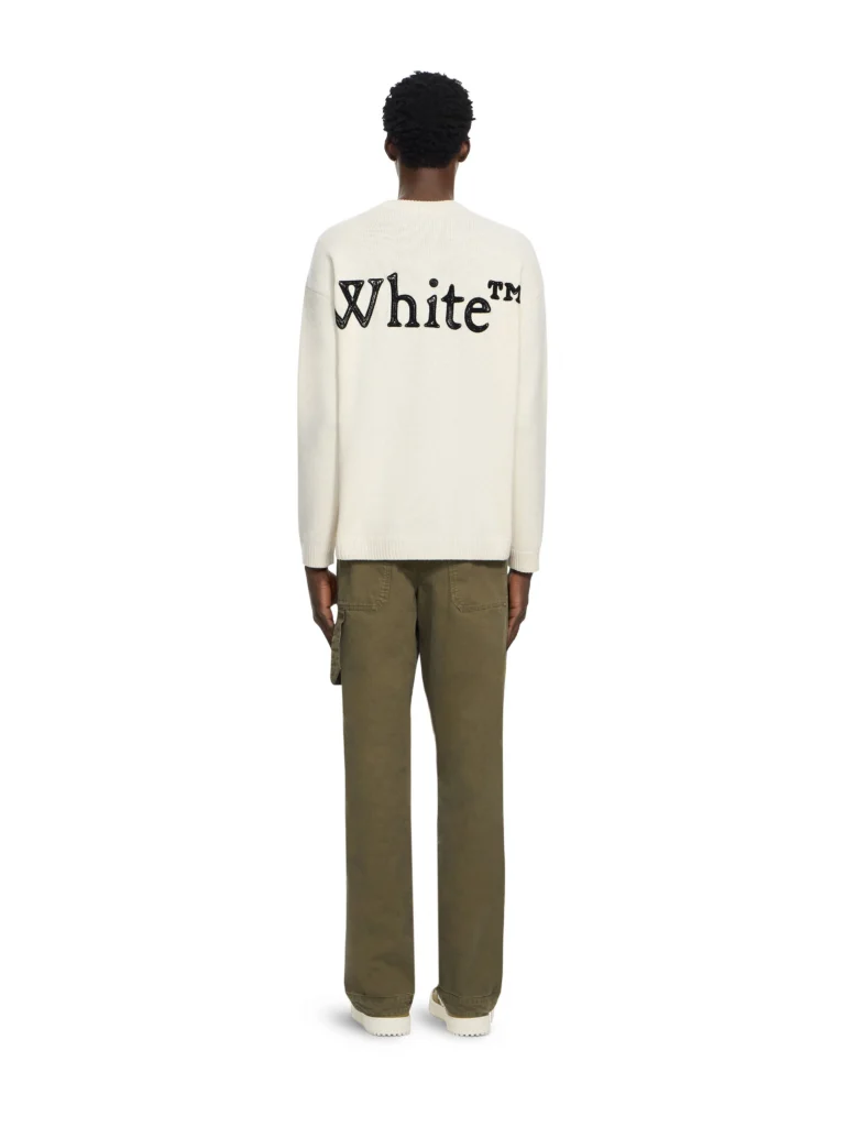 Off White Bookish Shared Knit Crewneck