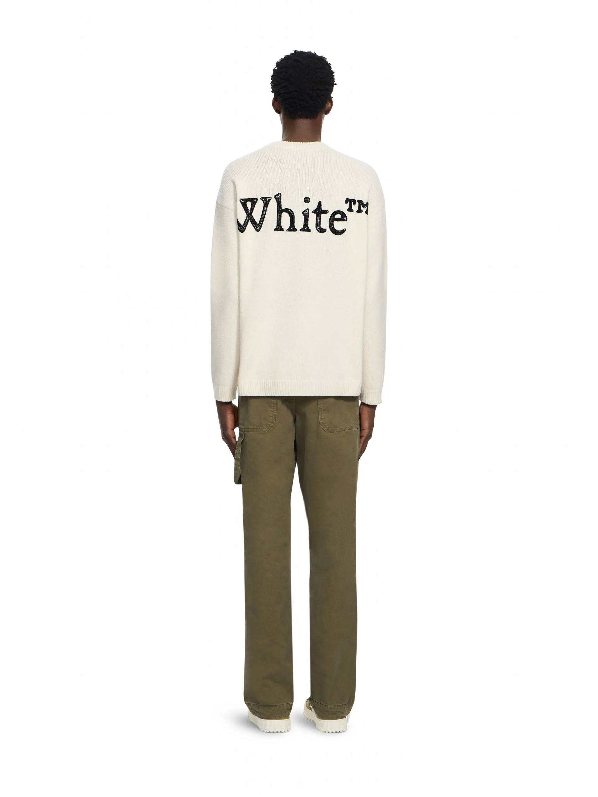 Off White Bookish Shared Knit Crewneck - Image 2