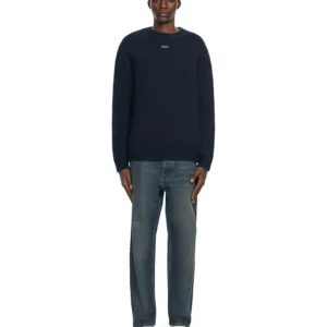 Off White Maxi Arrow Embroidered Knit Crewneck