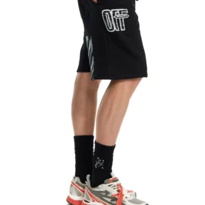 Off White Motion Arrow Skate Sweat Shorts - Image 3