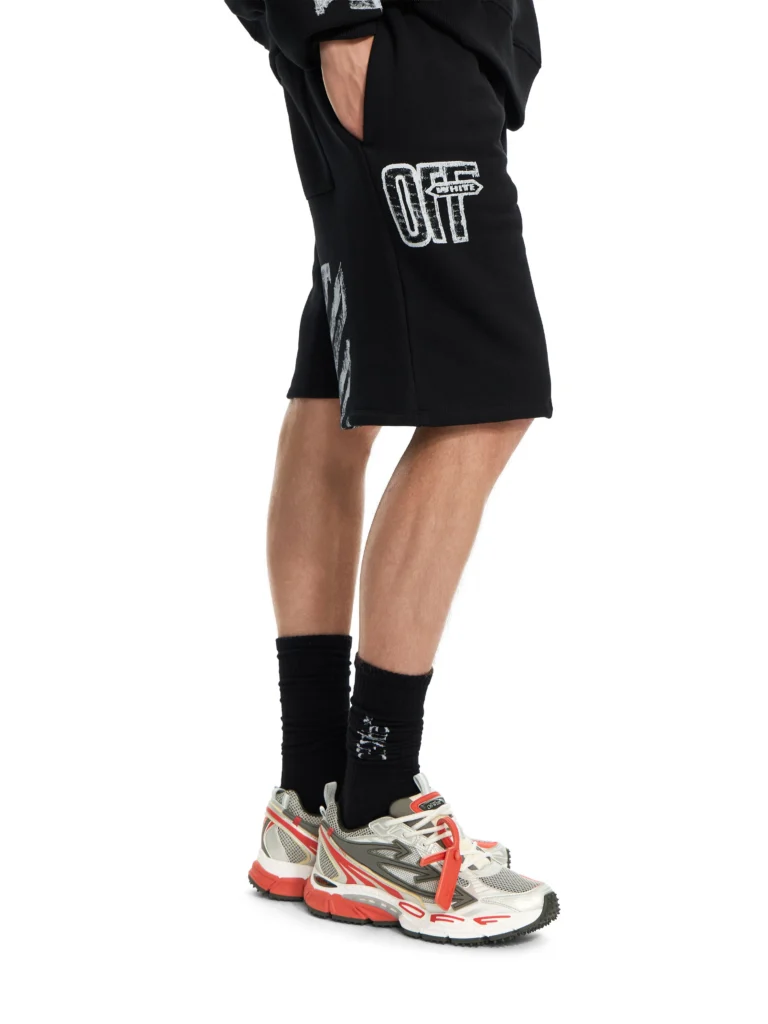 Off White Motion Arrow Skate Sweat Shorts