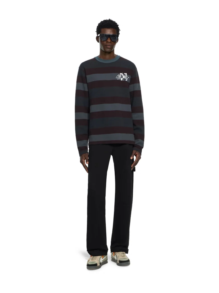 Off White Racing Staff Cotton Gabardine Pants