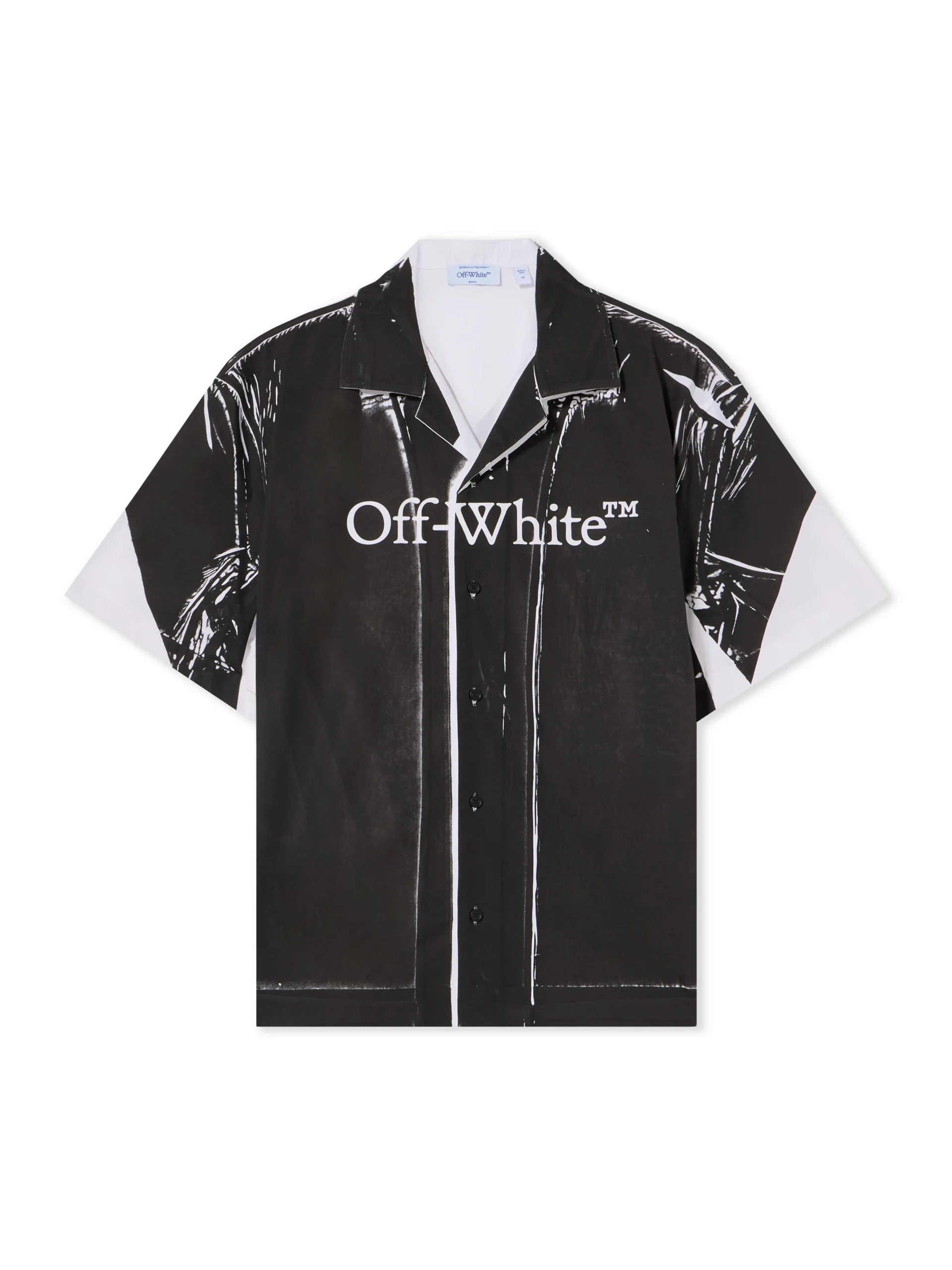 Off White Negative Big Bookish Bowling Shirt - Image 2