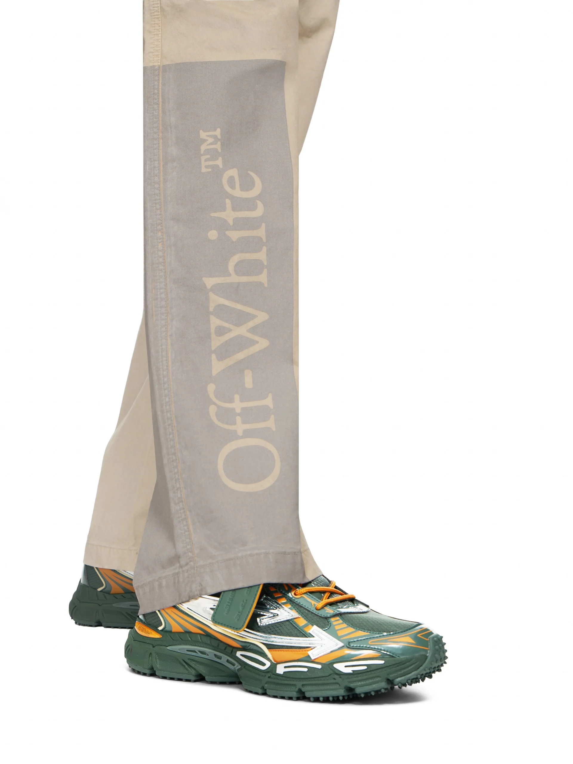 Off White Big Bookish Cotton Gabardine Cargo Pants - Image 3
