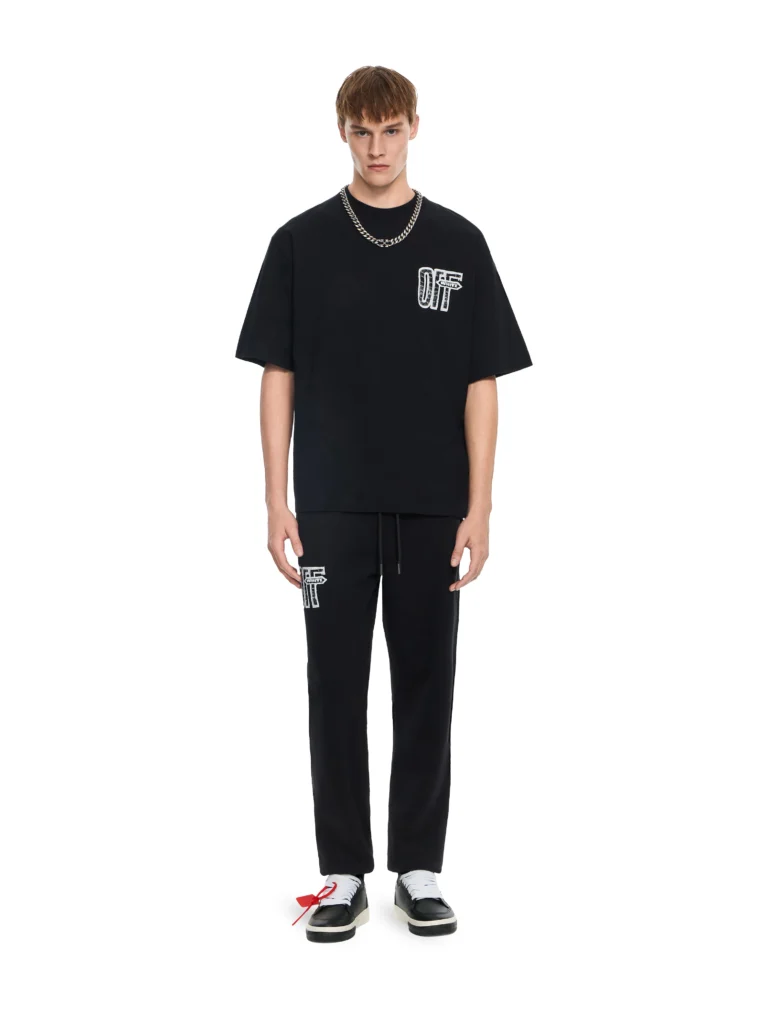 Off White Motion Arrow Cuffed Sweatpants