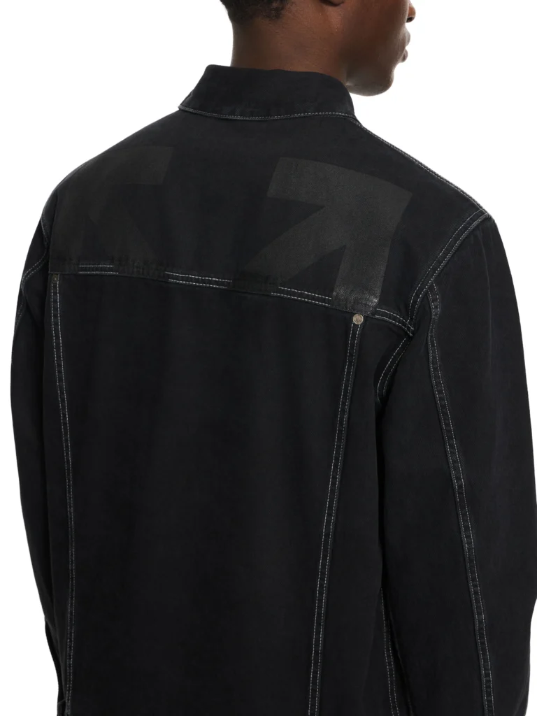 Off White Half Arrow Denim Skate Jacket