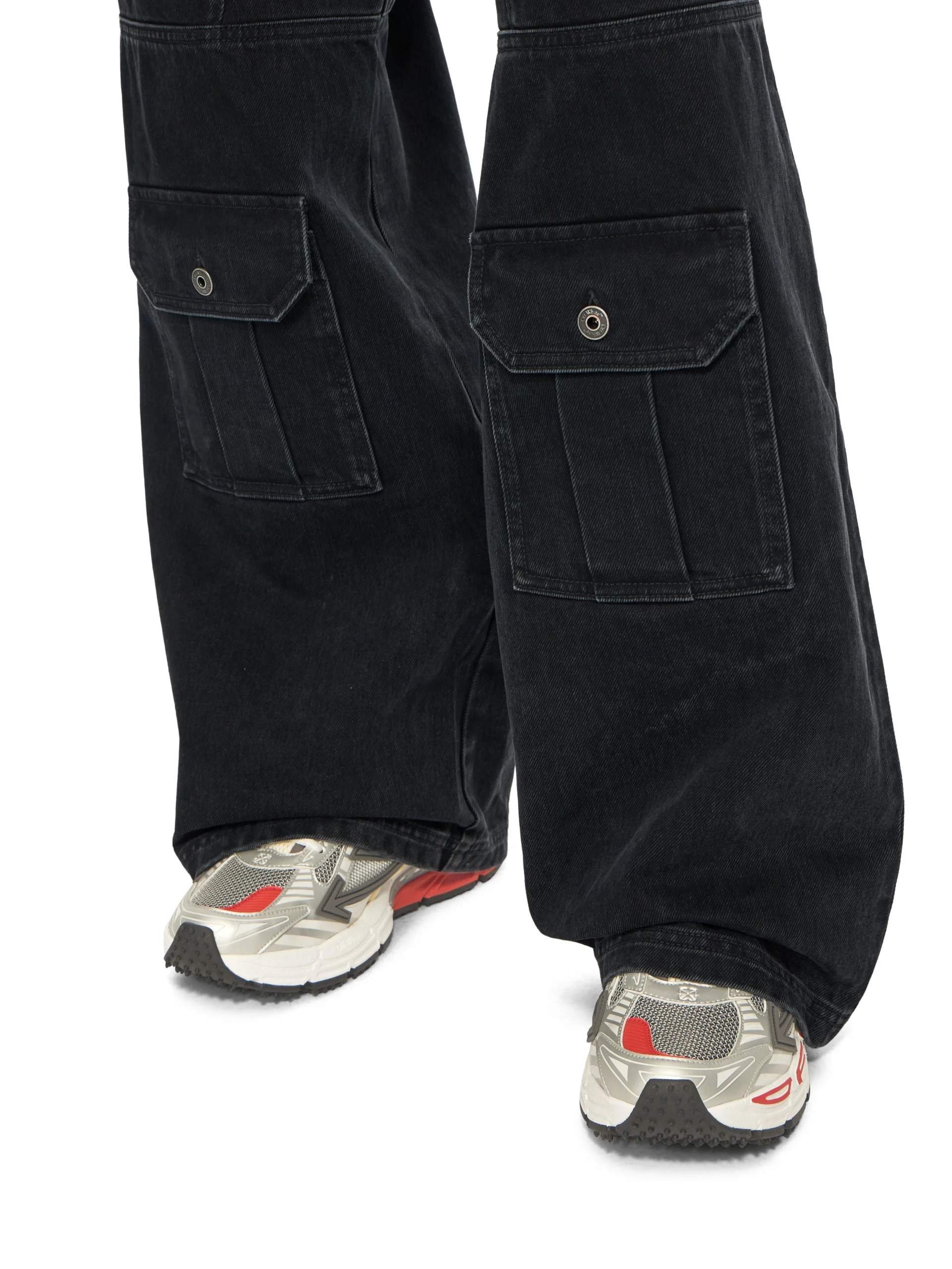 Off White Half Arrow Cargo Jeans - Image 3