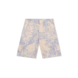 Off White City Nature Linen Bowling Shorts