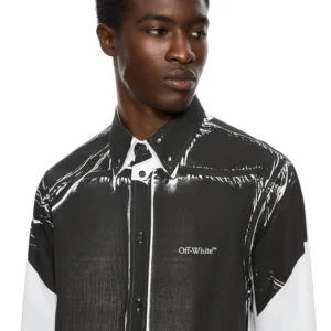 Off White Negative Bookish Regular Shirt - Image 3