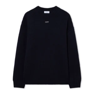 Off White Maxi Arrow Embroidered Knit Crewneck - Image 2