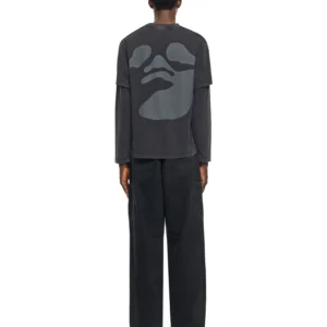 Off White Swimming Face Long Sleeve T-Shirt - Image 3