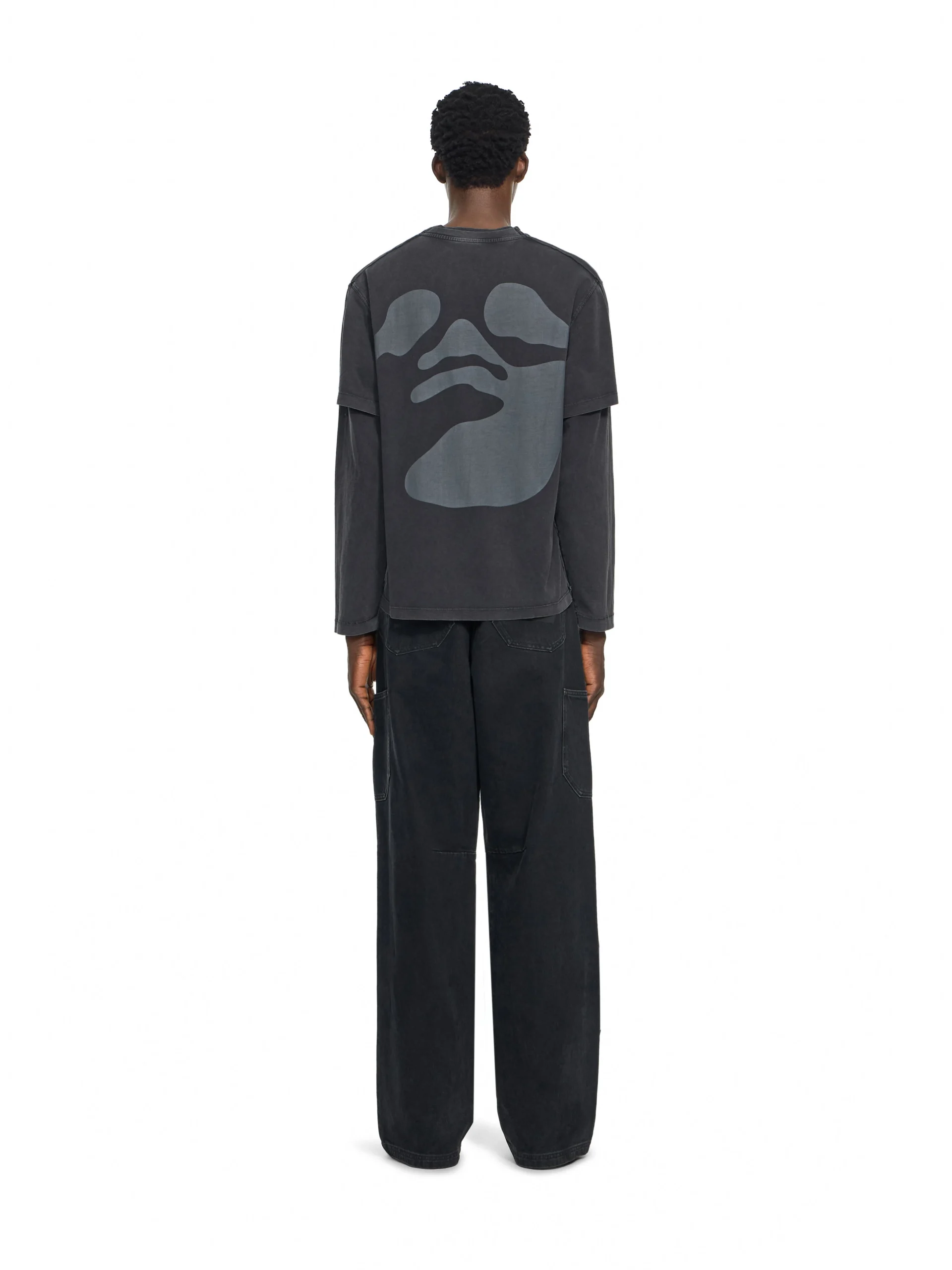 Off White Swimming Face Long Sleeve T-Shirt - Image 3