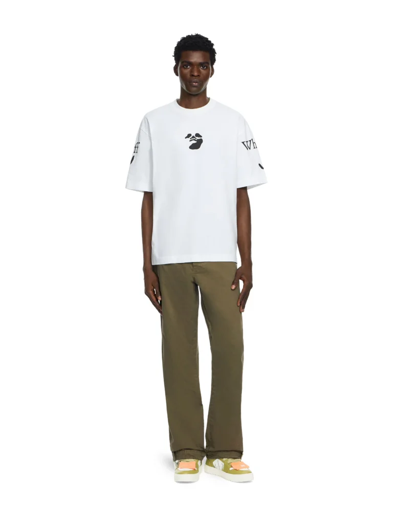 Off White Swimming Logo Garment-Dyed Carpenter Pants