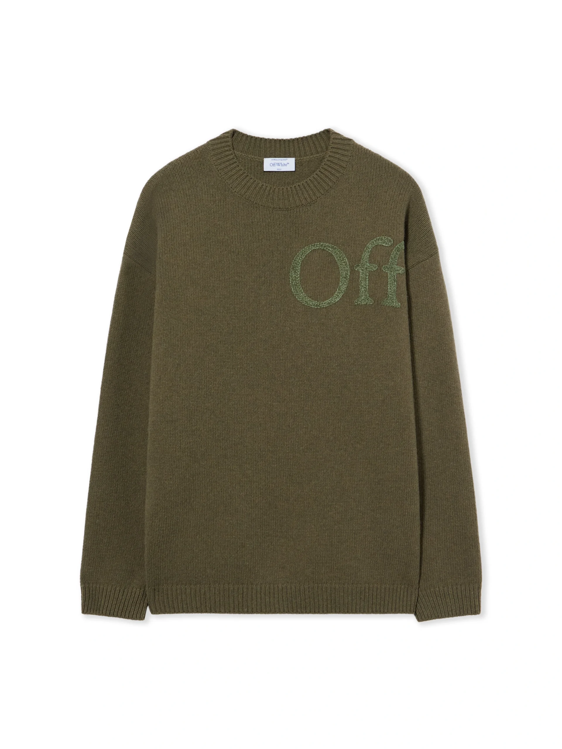 Off White Bookish Shared Knit Crewneck - Image 2