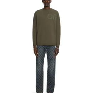 Off White Bookish Shared Knit Crewneck