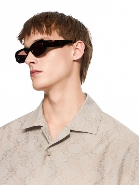 Off White Arrow Monogram Bowling Shirt