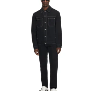 Off White Half Arrow Denim Skate Jacket