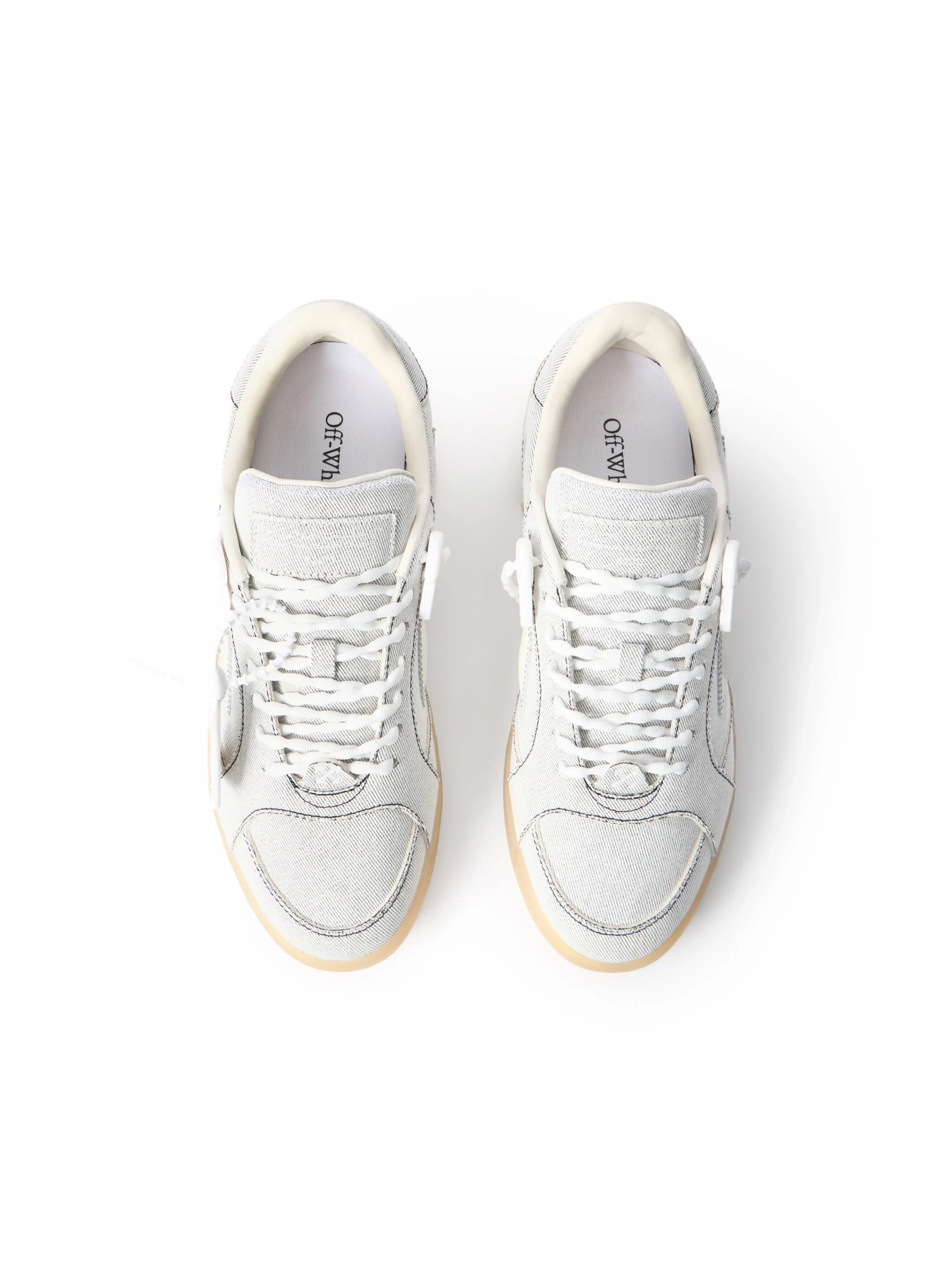 Off White End Of Play Denim Sneakers - Image 3