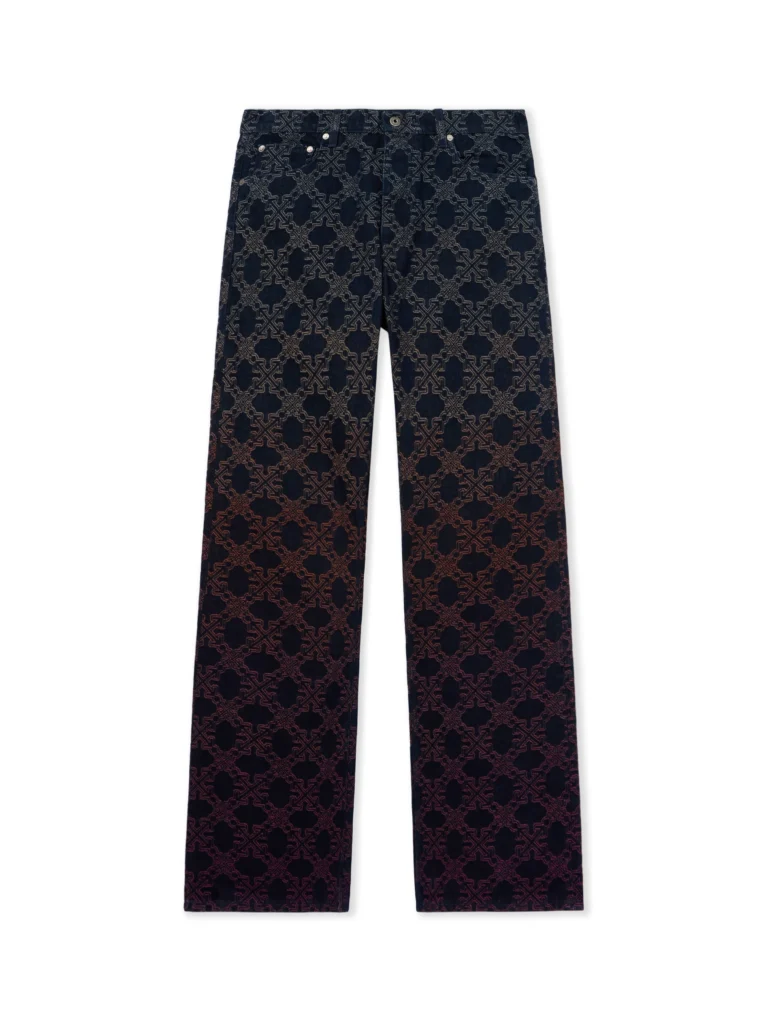 Off White Arrow Monogram Degradé Jacquard Jeans