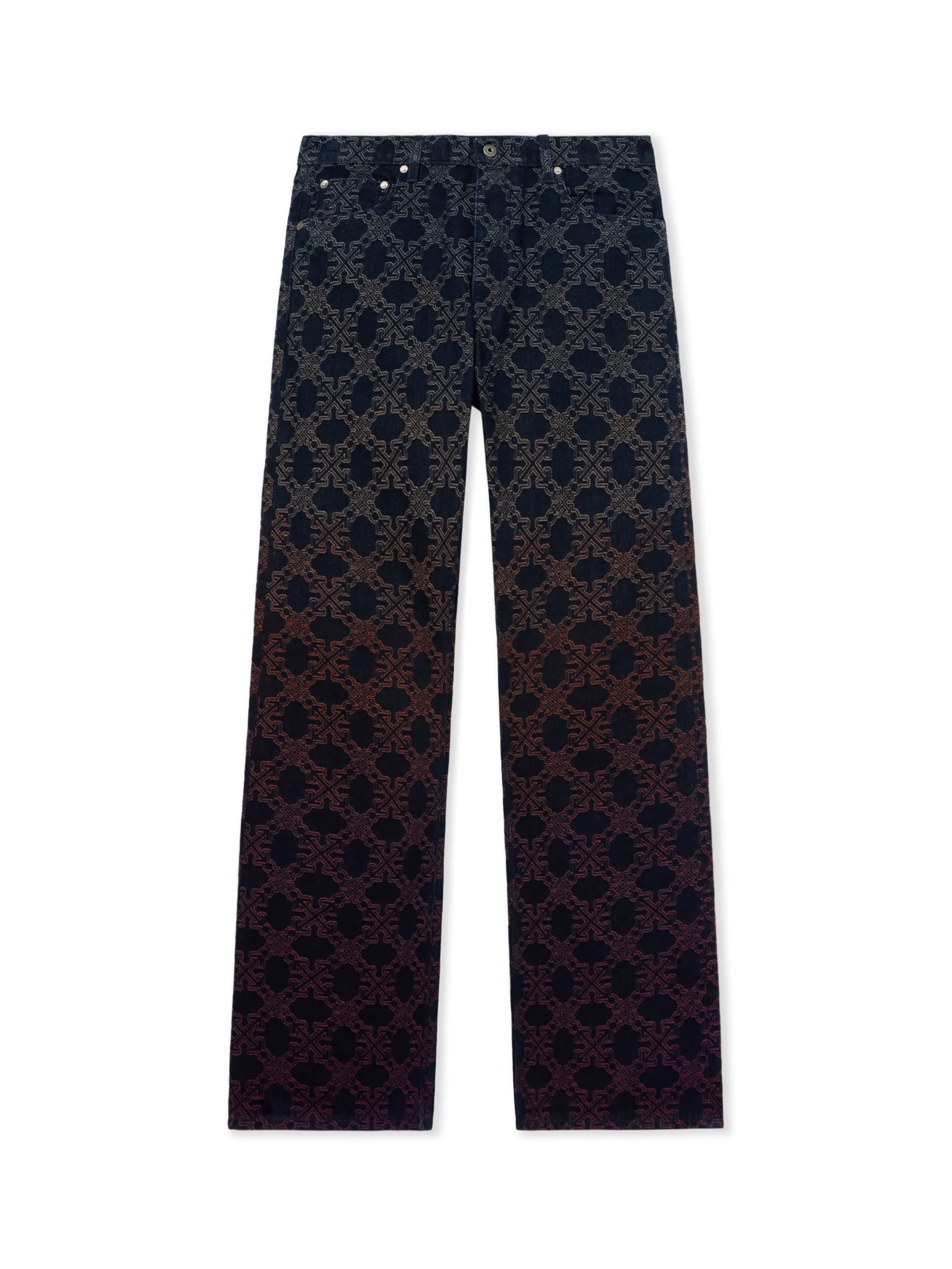 Off White Arrow Monogram Degradé Jacquard Jeans