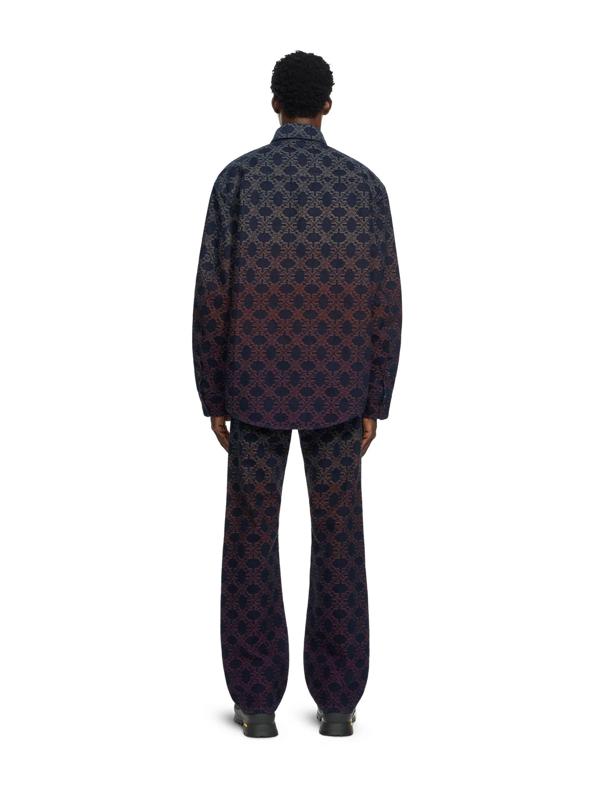 Off White Arrow Monogram Degradé Jacquard Jeans - Image 2
