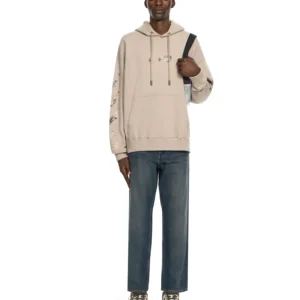 Off White Half Arrow Tapered Jeans