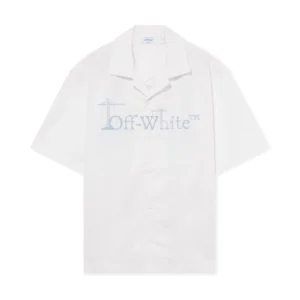 Off White City Nature Poplin Bowling Shirt - Image 2