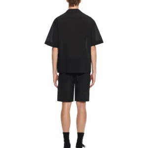 Off White Handstyle Logo Organza Bowling Shorts - Image 3