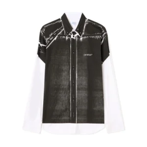 Off White Negative Bookish Regular Shirt - Image 2