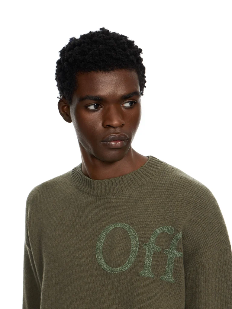 Off White Bookish Shared Knit Crewneck