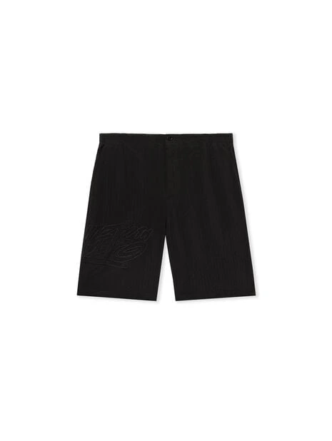 Off White Handstyle Logo Organza Bowling Shorts