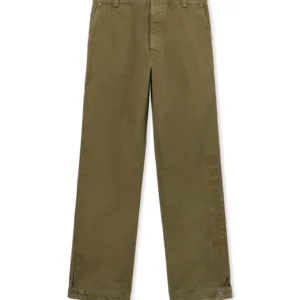 Off White Swimming Logo Garment-Dyed Carpenter Pants - Image 2