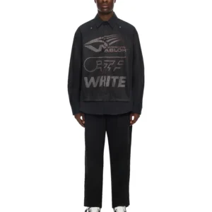 Off White Racing Staff Mesh Overshirt