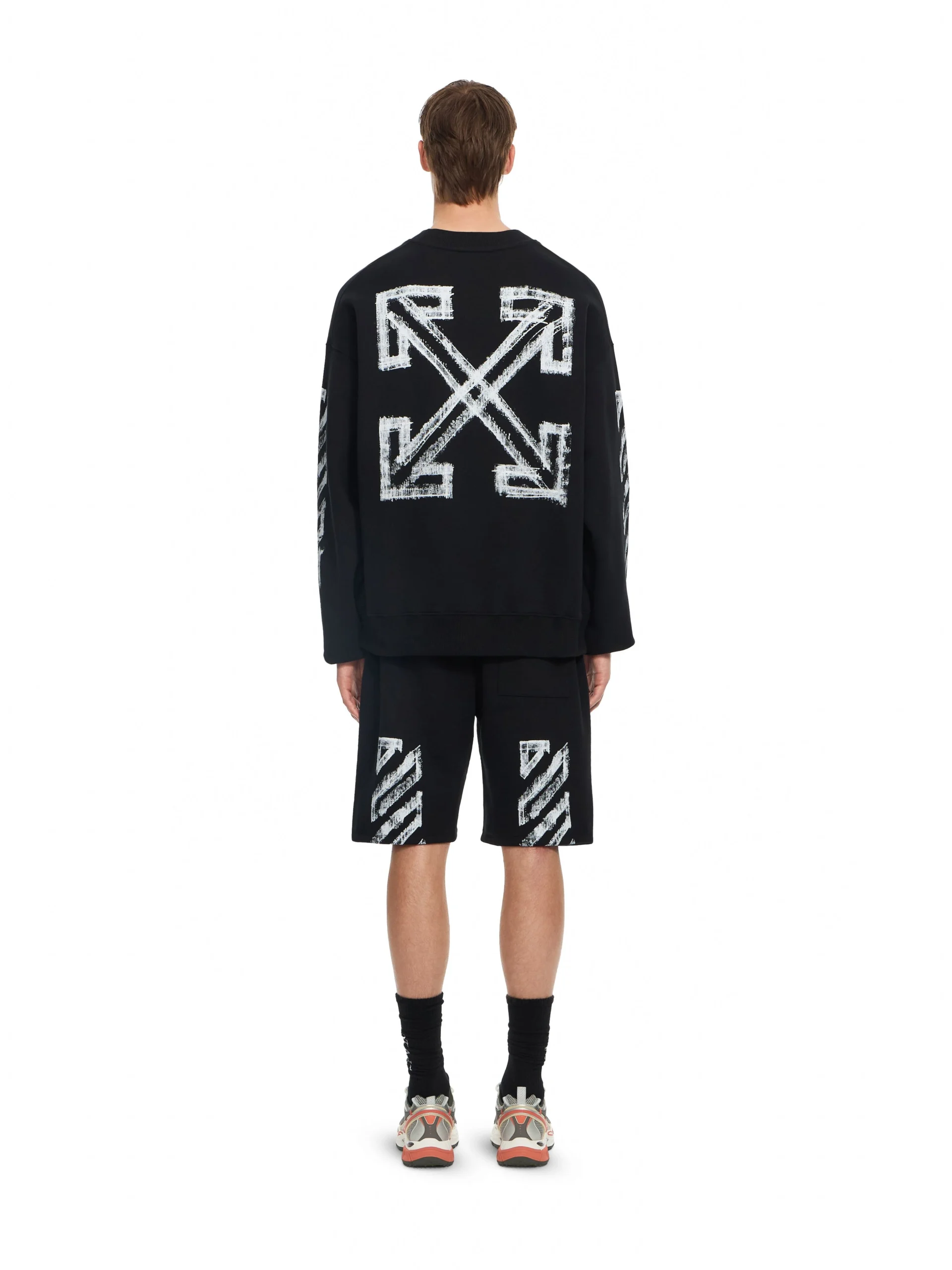 Off White Motion Arrow Skate Crewneck Sweatshirt - Image 2