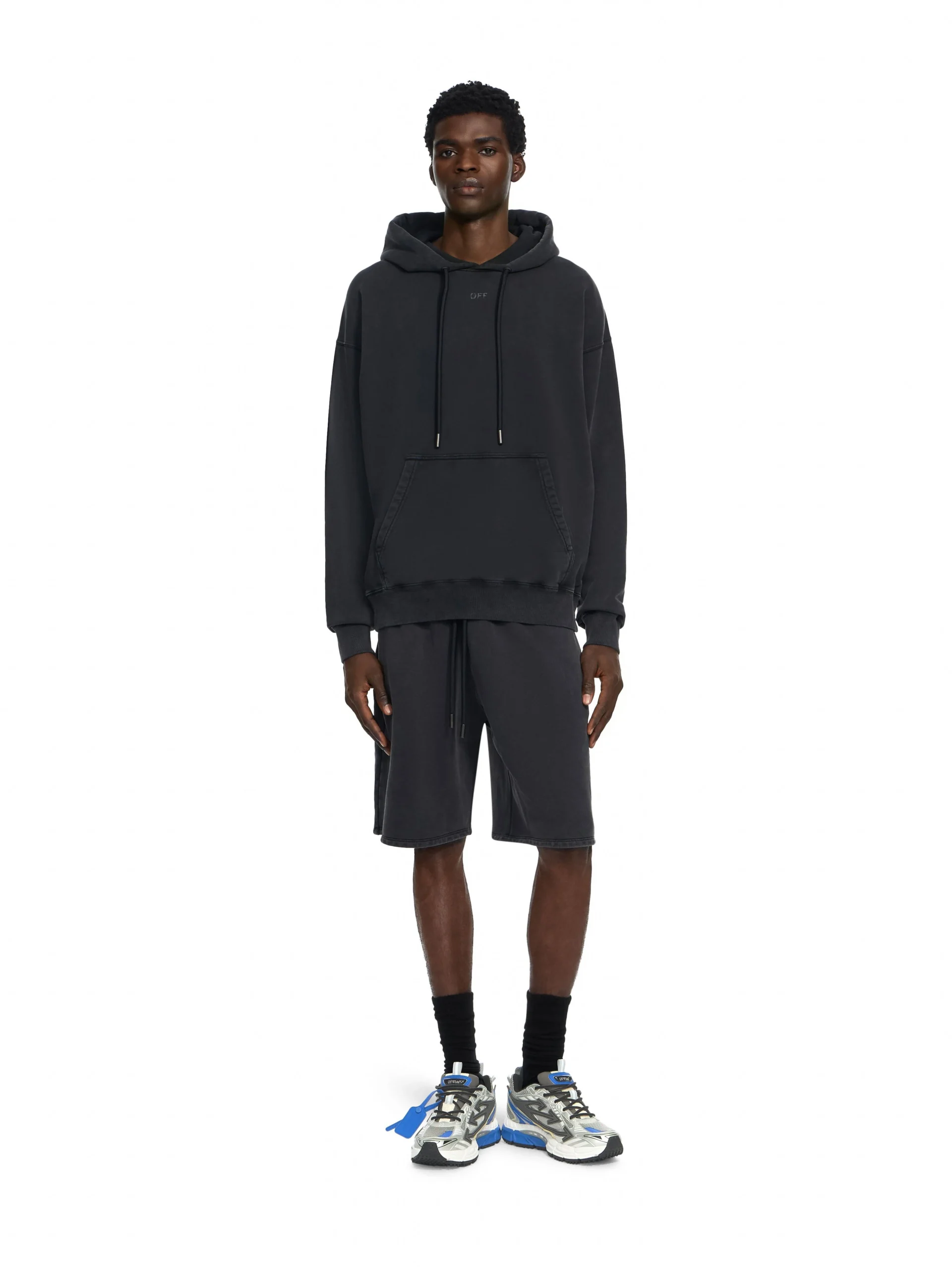 Off White Swimming Face Skate Shorts