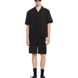 Off White Handstyle Logo Organza Bowling Shorts