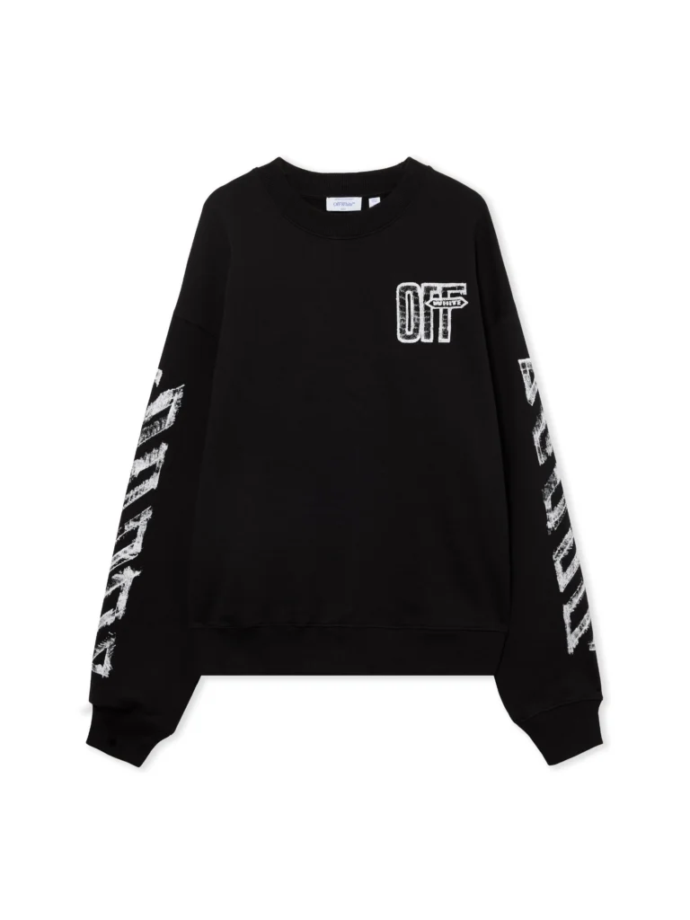 Off White Motion Arrow Skate Crewneck Sweatshirt