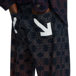 Off White Arrow Monogram Degradé Jacquard Jeans - Image 3