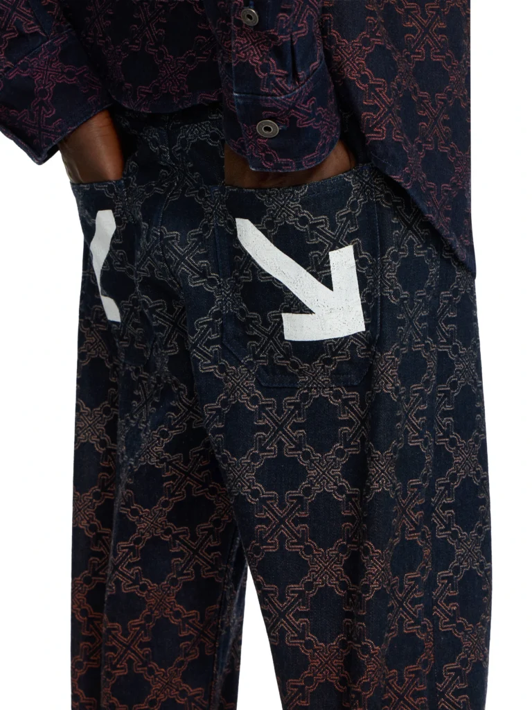 Off White Arrow Monogram Degradé Jacquard Jeans